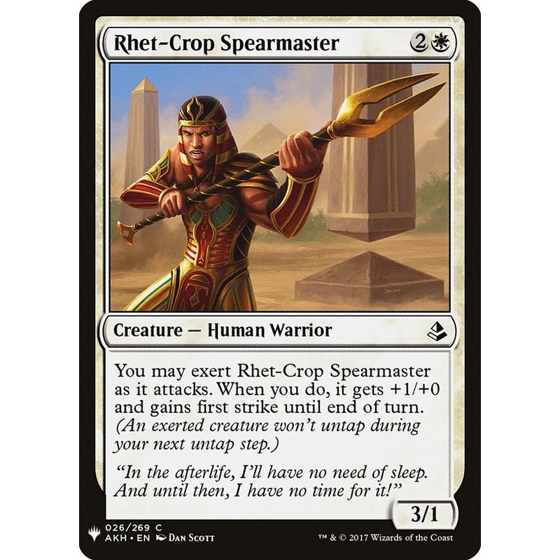 Rhet-Crop Spearmaster [Mystery Booster]