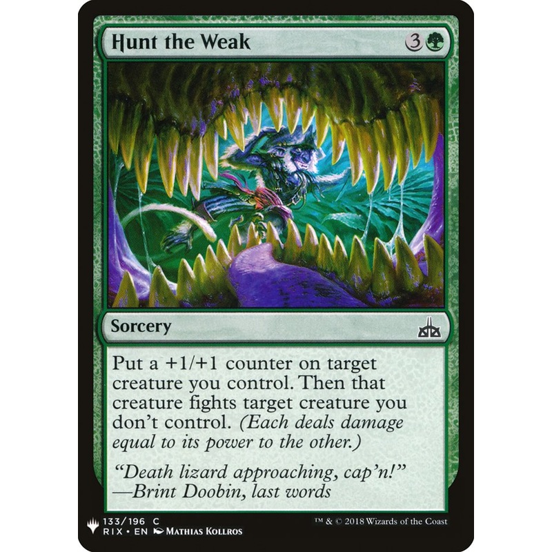 Hunt the Weak [Mystery Booster]