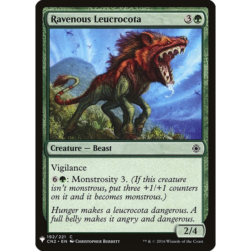 Ravenous Leucrocota [Mystery Booster]