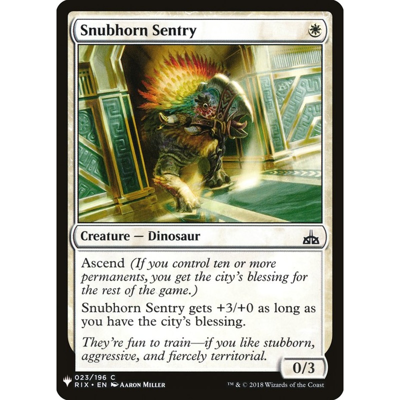 Snubhorn Sentry [Mystery Booster]