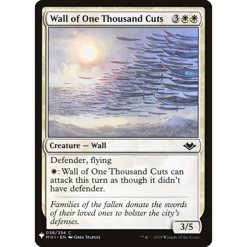 Wall of One Thousand Cuts [Mystery Booster]