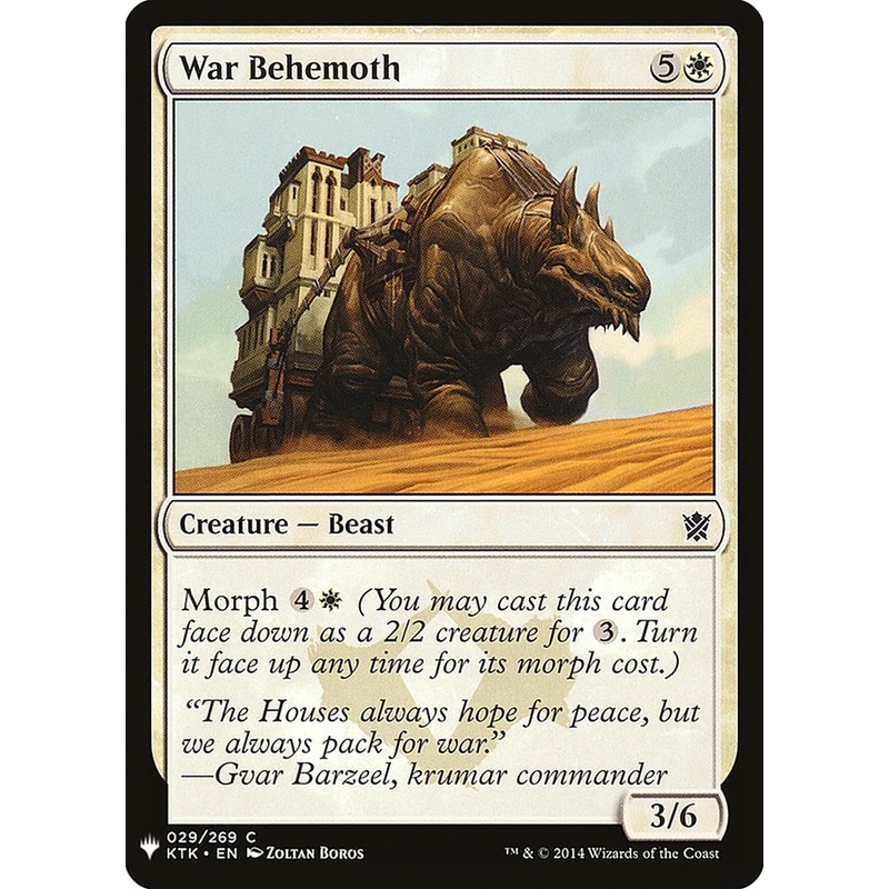 War Behemoth [Mystery Booster]