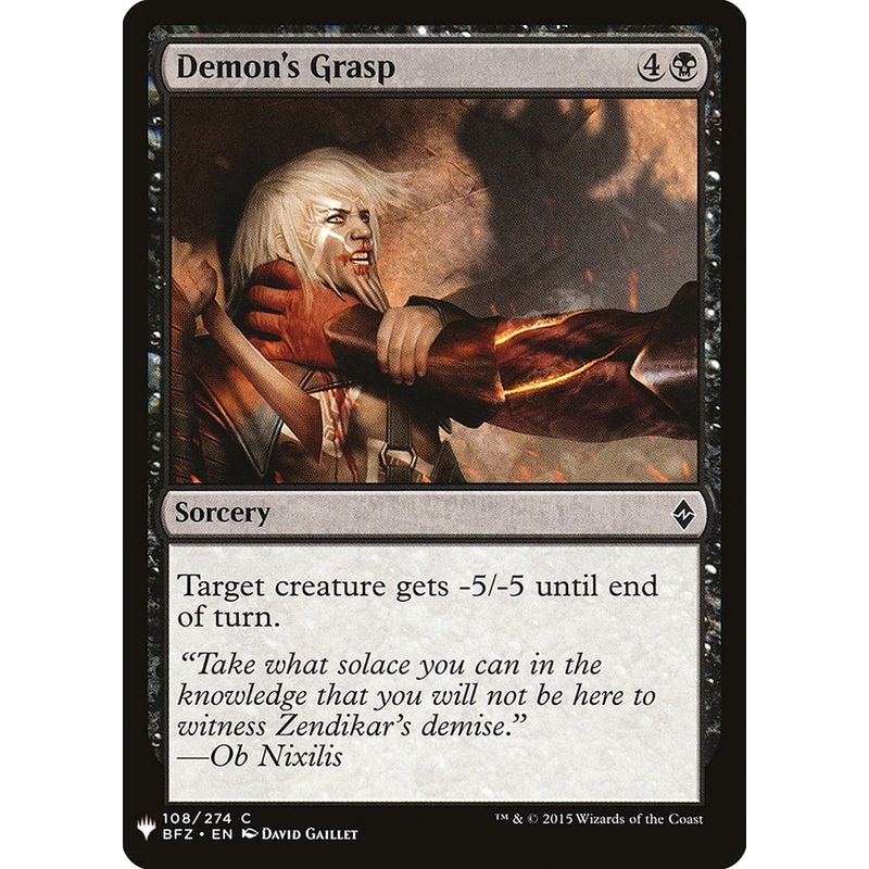 Demon's Grasp [Mystery Booster]