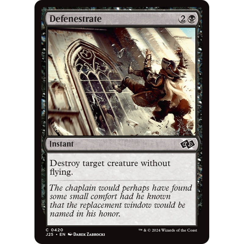 Defenestrate [Foundations Jumpstart]
