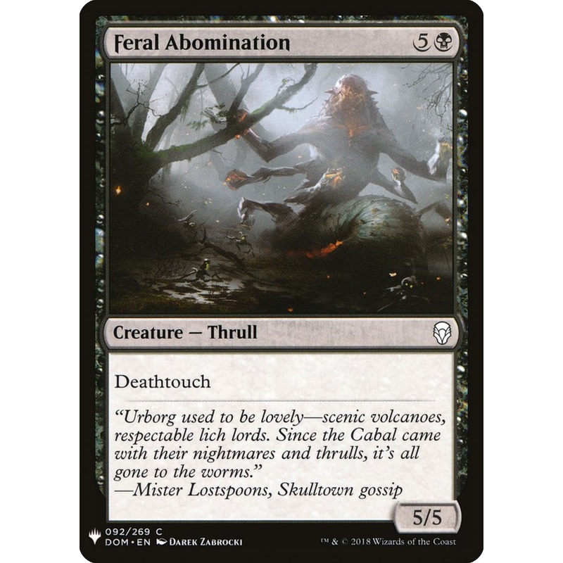 Feral Abomination [Mystery Booster]