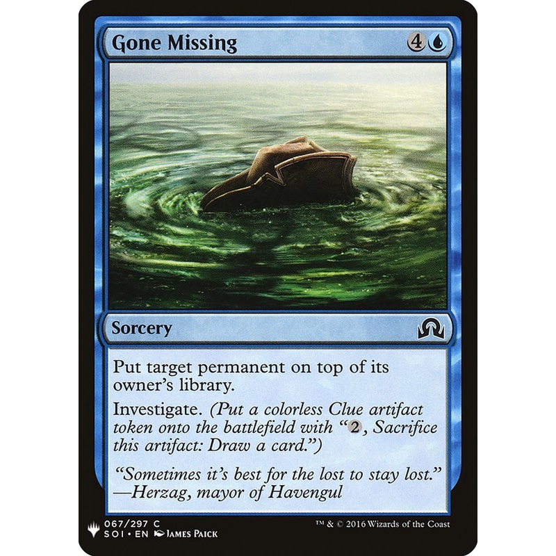 Gone Missing [Mystery Booster]