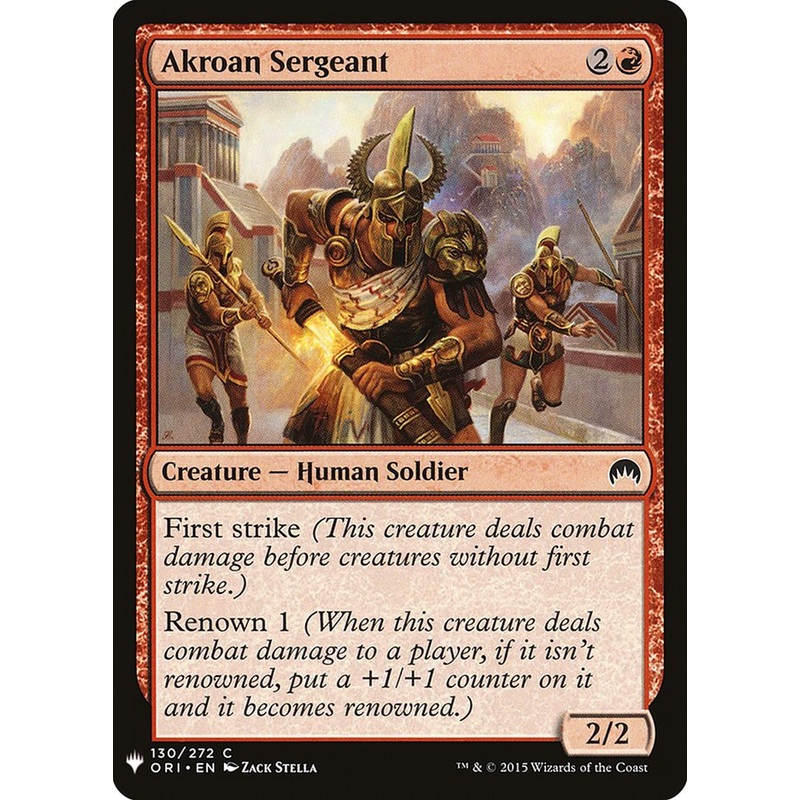 Akroan Sergeant [Mystery Booster]