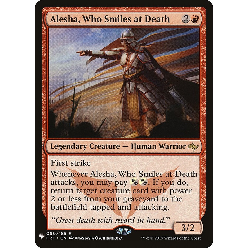Alesha, Who Smiles at Death [The List]