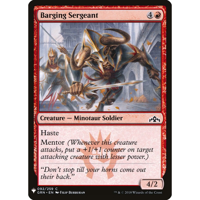 Barging Sergeant [Mystery Booster]