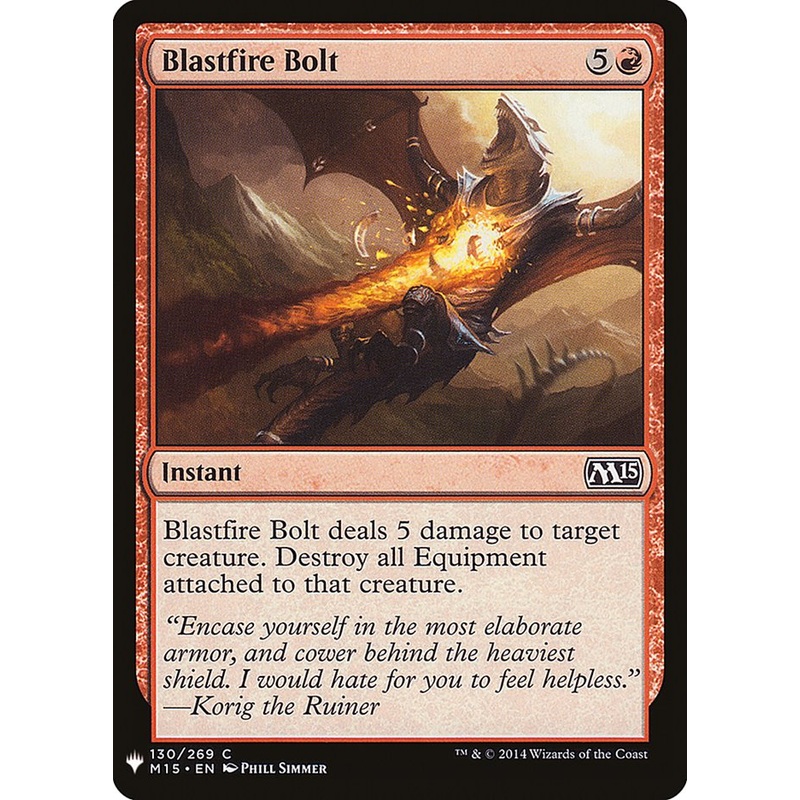 Blastfire Bolt [Mystery Booster]