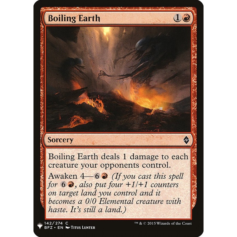 Boiling Earth [Mystery Booster]