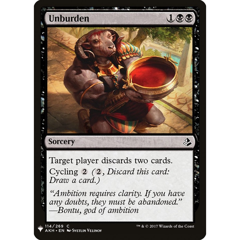Unburden [Mystery Booster]