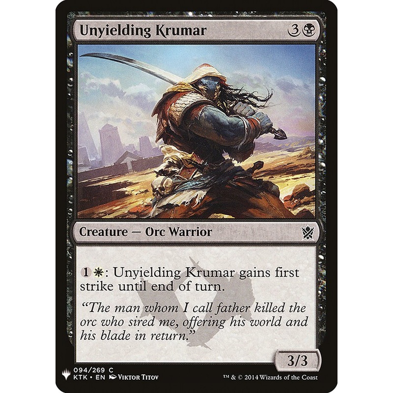 Unyielding Krumar [Mystery Booster]