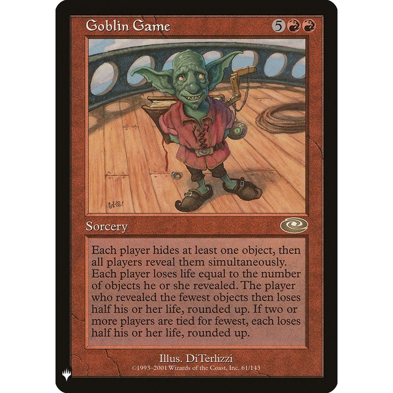 Goblin Game [The List]