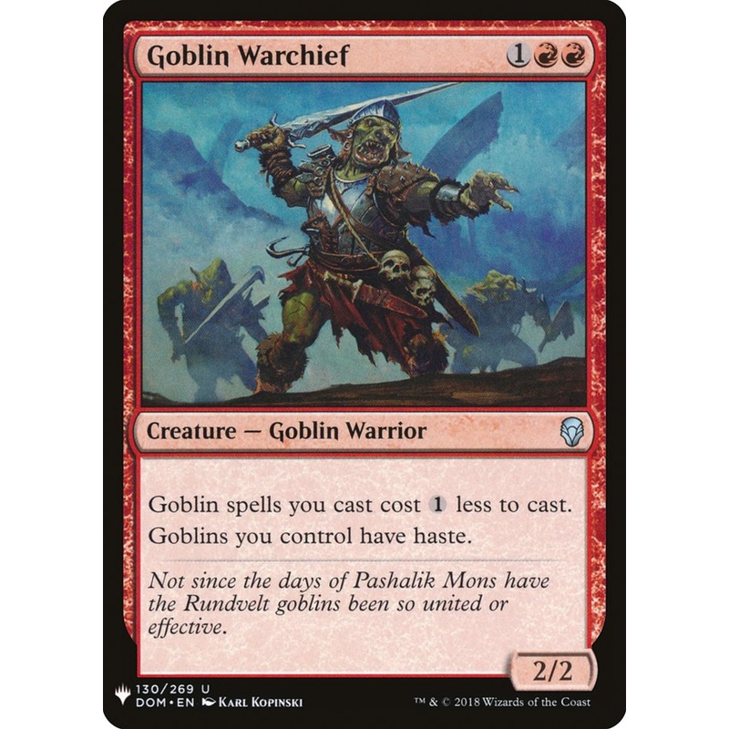 Goblin Warchief [The List]