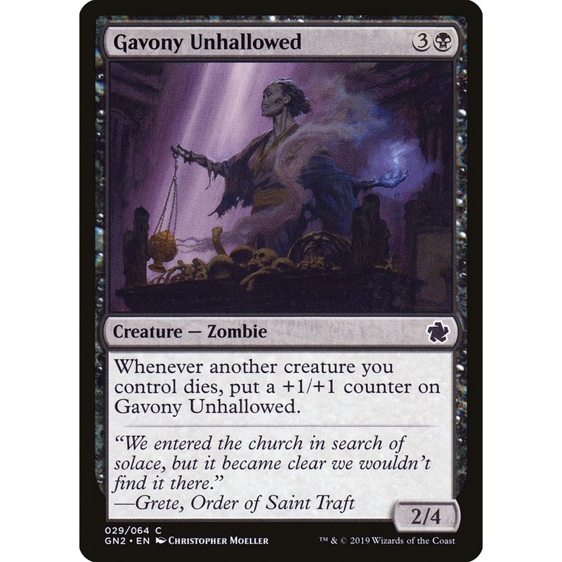 Gavony Unhallowed [Game Night 2019]