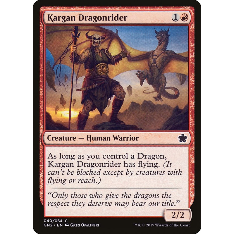 Kargan Dragonrider [Game Night 2019]