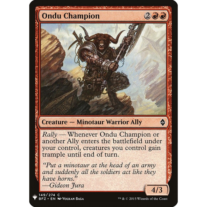 Ondu Champion [Mystery Booster]