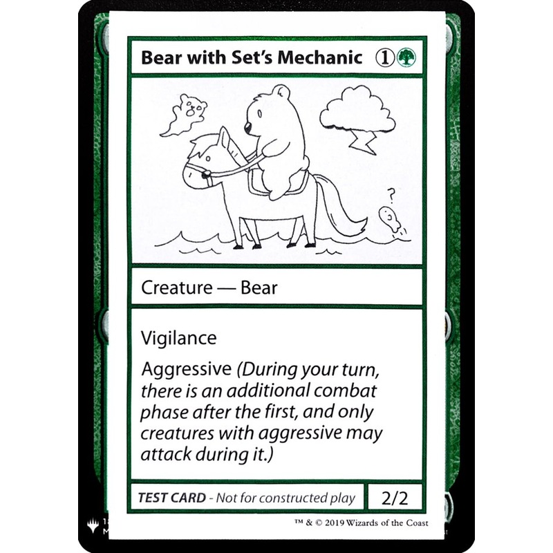 Bear with Set's Mechanic [Mystery Booster Playtest Cards]
