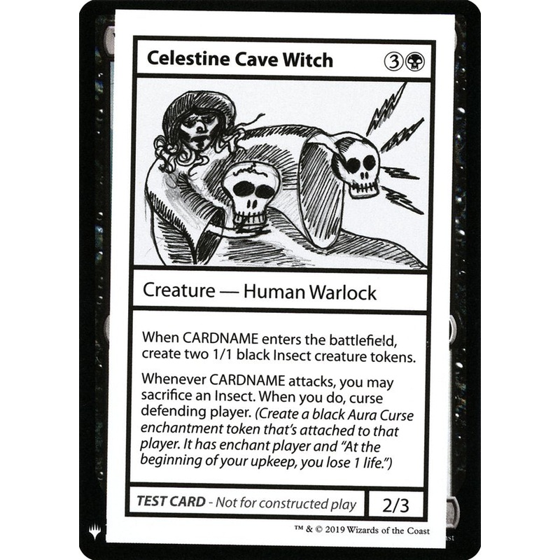 Celestine Cave Witch [Mystery Booster Playtest Cards]