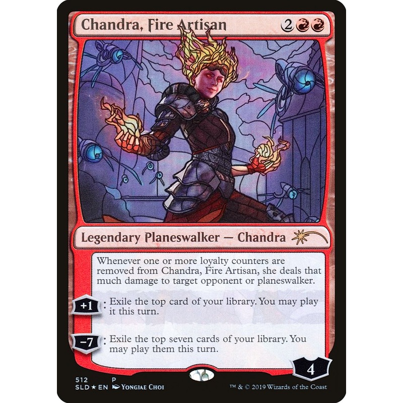 Chandra, Fire Artisan (Stained Glass) [Secret Lair Drop Promos]