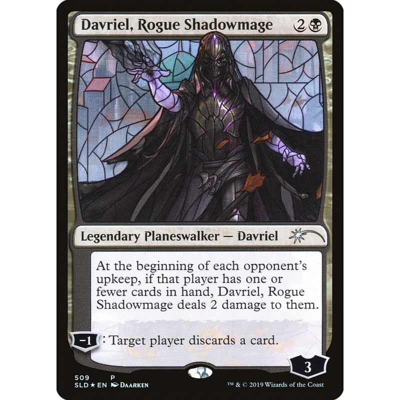 Davriel, Rogue Shadowmage (Stained Glass) [Secret Lair Drop Promos]