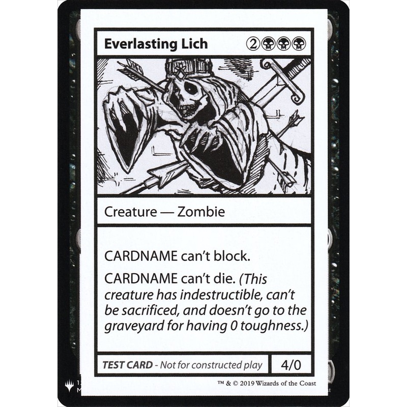 Everlasting Lich [Mystery Booster Playtest Cards]