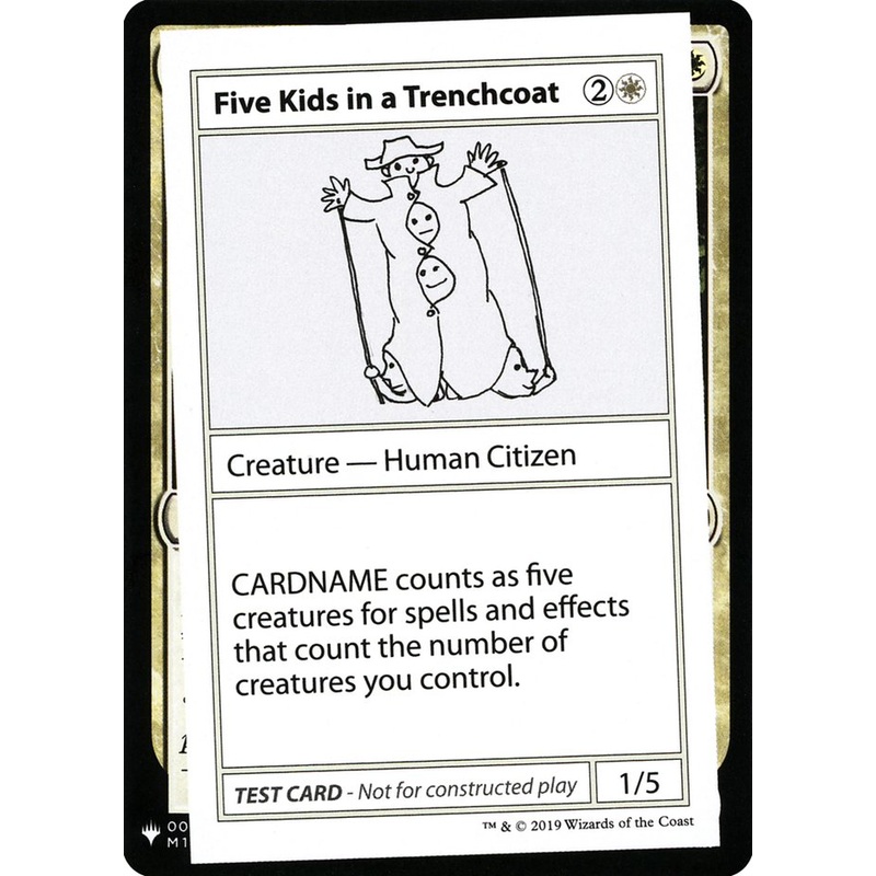 Five Kids in a Trenchcoat [Mystery Booster Playtest Cards]