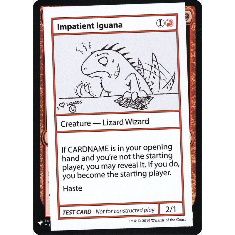 Impatient Iguana [Mystery Booster Playtest Cards]