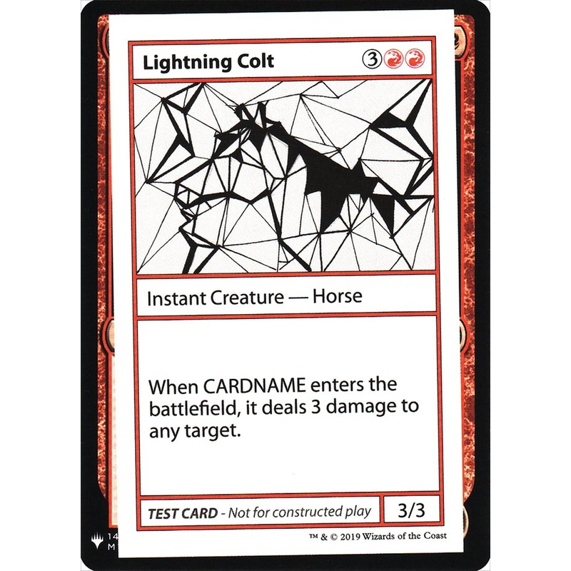 Lightning Colt [Mystery Booster Playtest Cards]