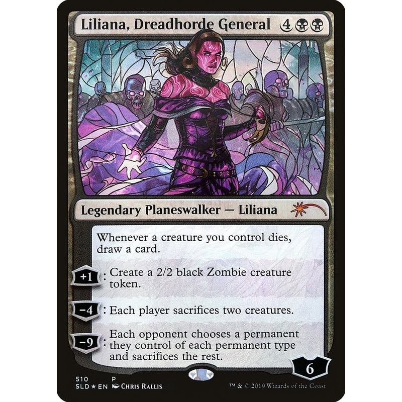 Liliana, Dreadhorde General (Stained Glass) [Secret Lair Drop Promos]