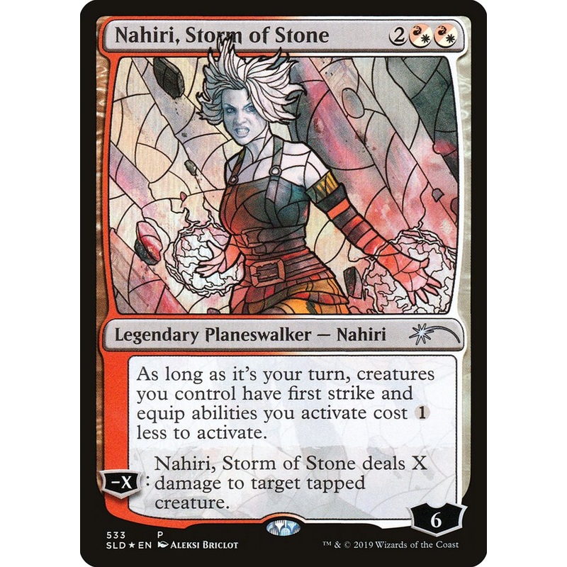 Nahiri, Storm of Stone (Stained Glass) [Secret Lair Drop Promos]