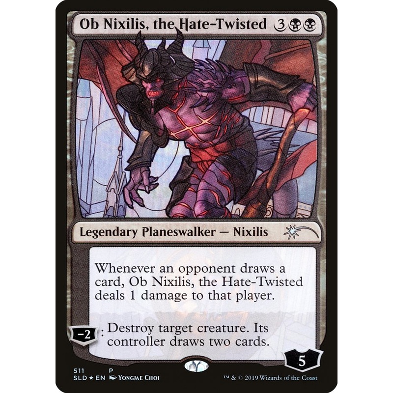 Ob Nixilis, the Hate-Twisted (Stained Glass) [Secret Lair Drop Promos]