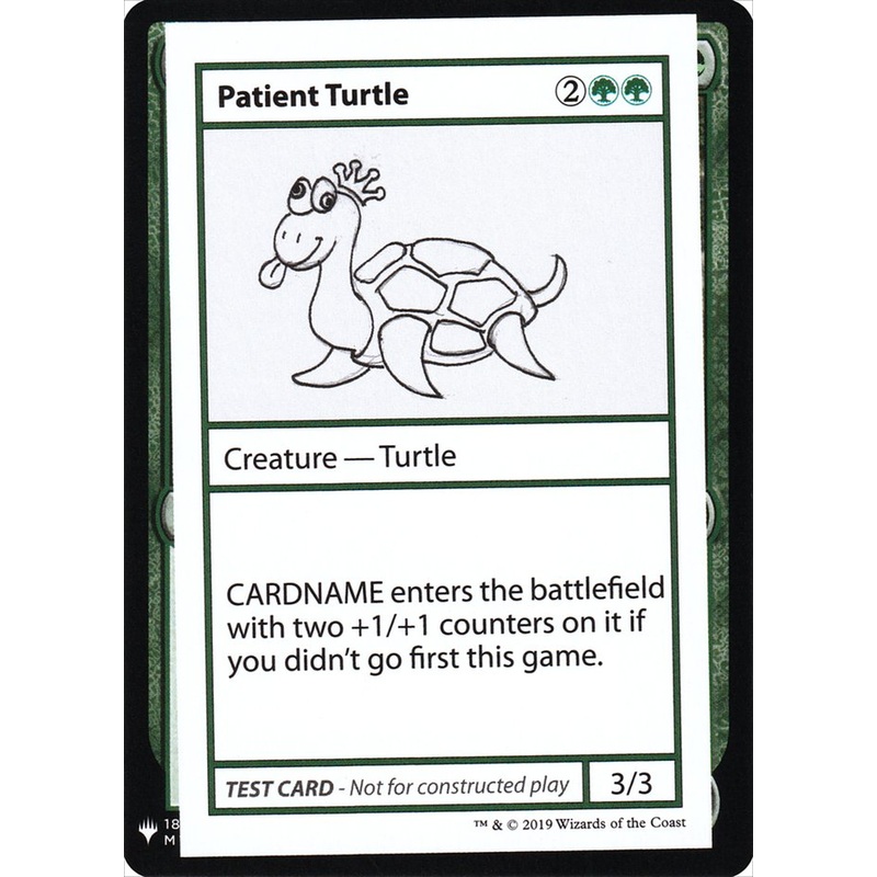 Patient Turtle [Mystery Booster Playtest Cards]