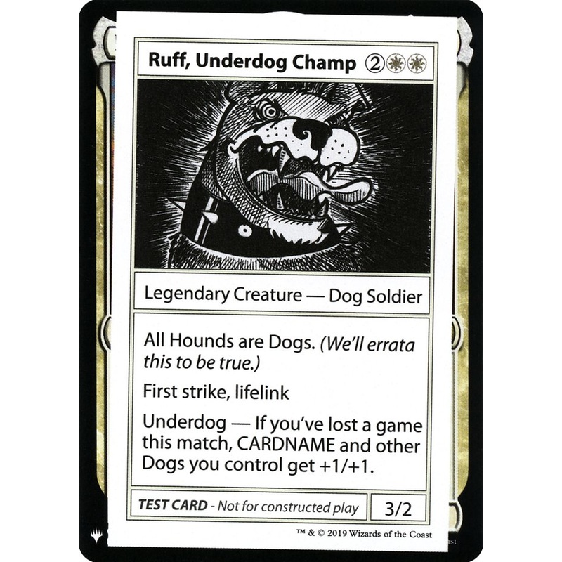 Ruff, Underdog Champ [Mystery Booster Playtest Cards]