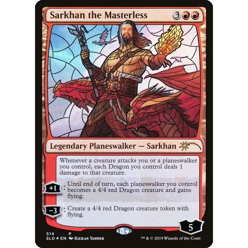 Sarkhan the Masterless (Stained Glass) [Secret Lair Drop Promos]