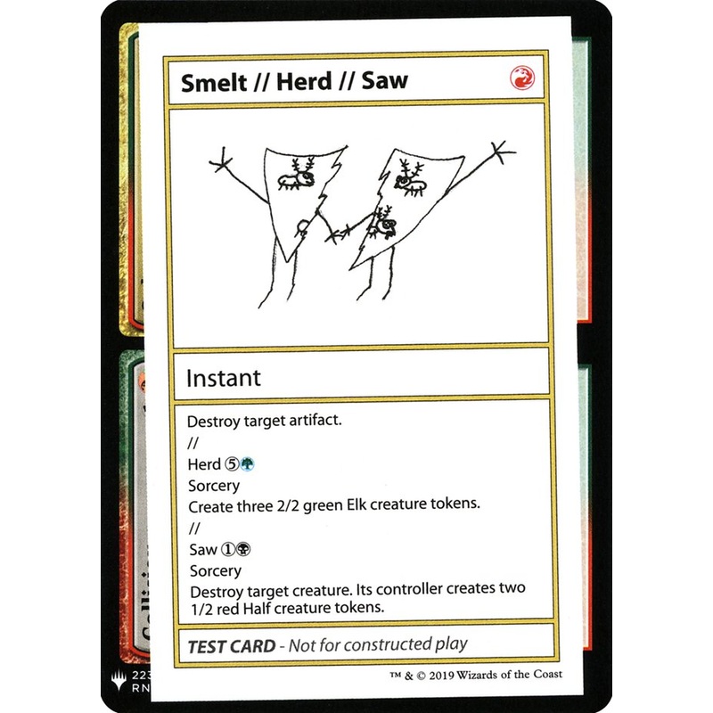 Smelt // Herd // Saw [Mystery Booster Playtest Cards]