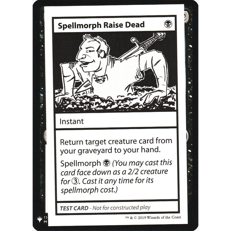 Spellmorph Raise Dead [Mystery Booster Playtest Cards]