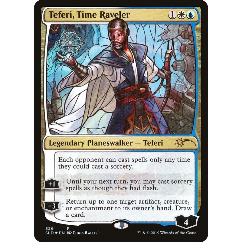 Teferi, Time Raveler (Stained Glass) [Secret Lair Drop Promos]