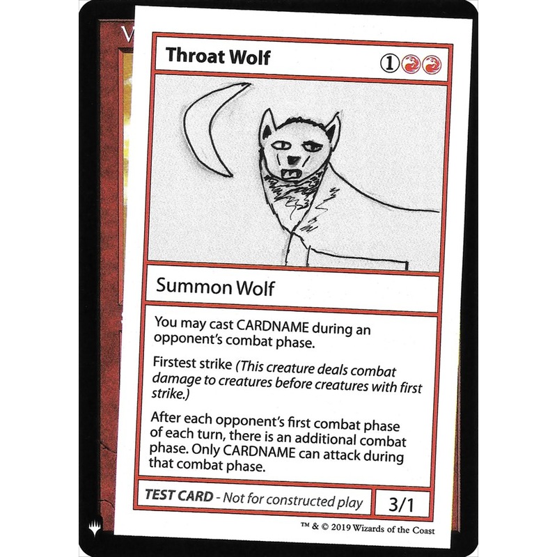 Throat Wolf [Mystery Booster Playtest Cards]
