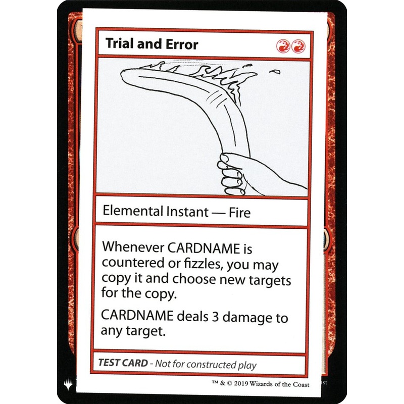 Trial and Error [Mystery Booster Playtest Cards]