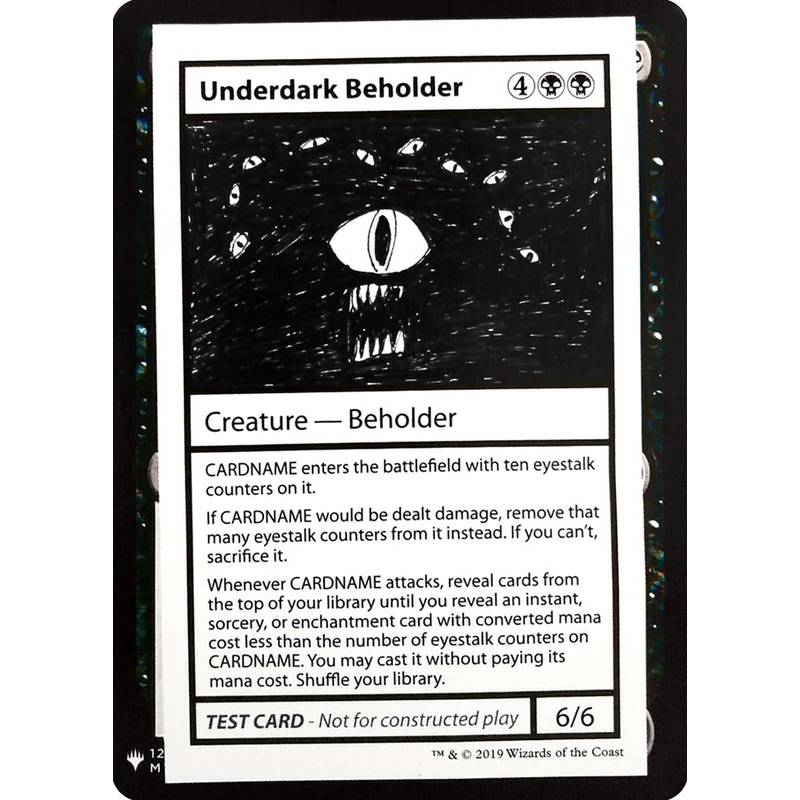 Underdark Beholder [Mystery Booster Playtest Cards]