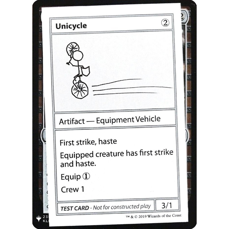 Unicycle [Mystery Booster Playtest Cards]