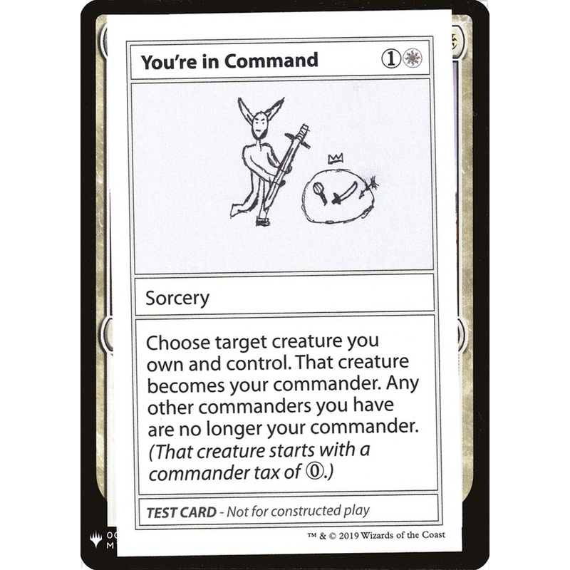 You're in Command [Mystery Booster Playtest Cards]