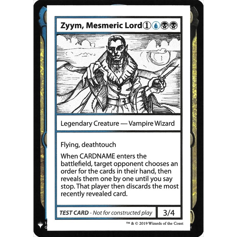 Zyym, Mesmeric Lord [Mystery Booster Playtest Cards]