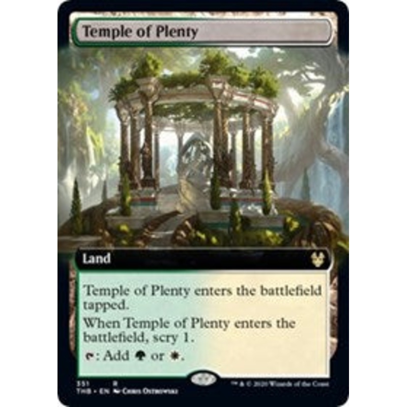 Temple of Plenty (Extended Art) [Theros Beyond Death]