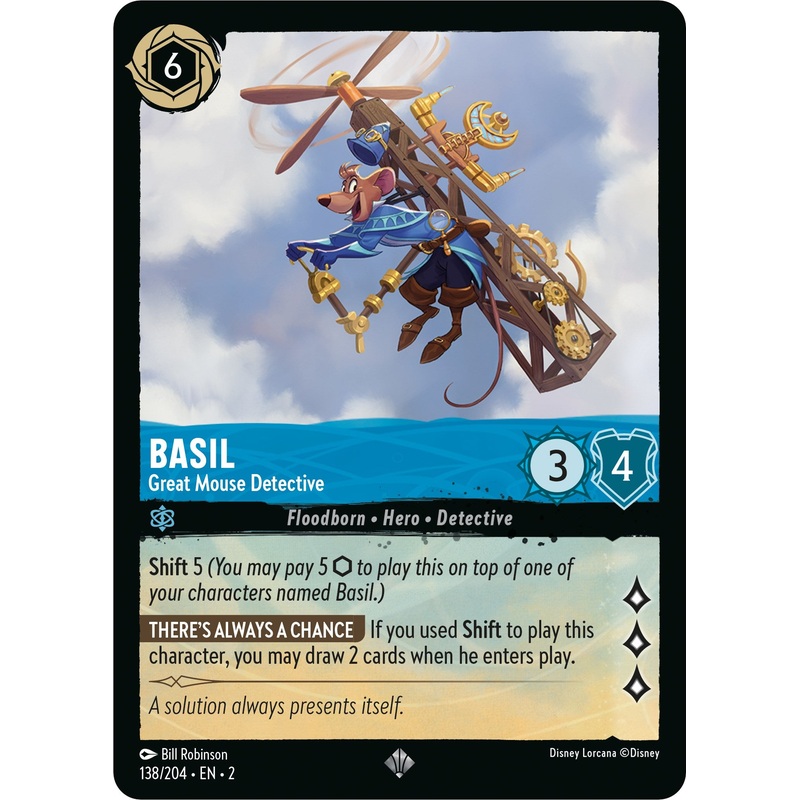 Basil - Great Mouse Detective (138/204) [Rise of the Floodborn]