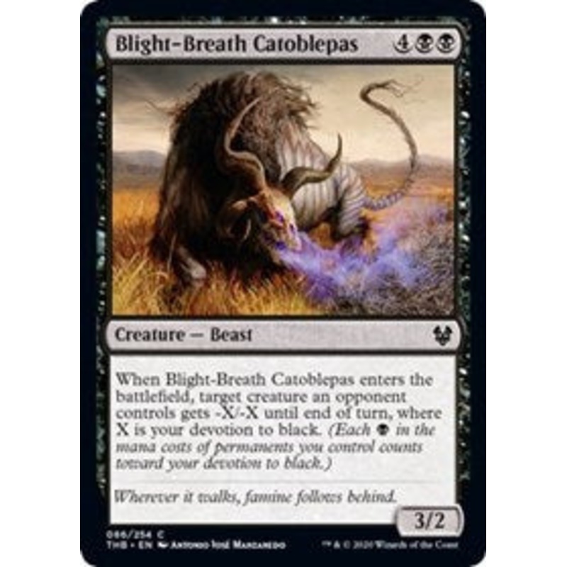 Blight-Breath Catoblepas [Theros Beyond Death]