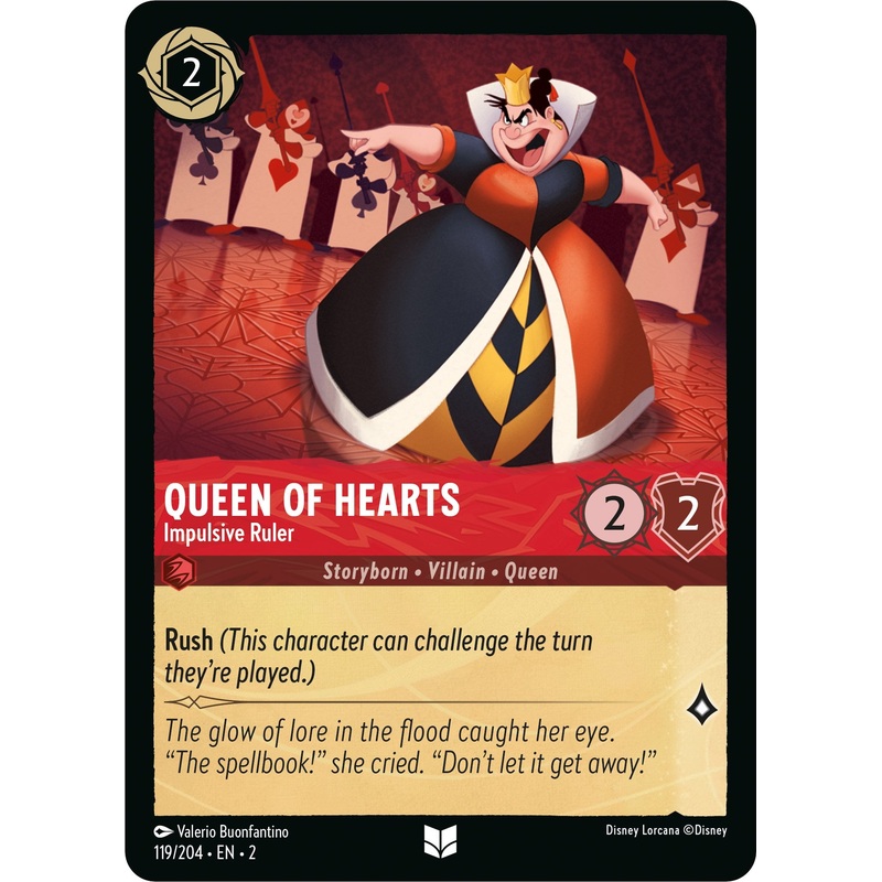 Queen of Hearts - Impulsive Ruler (119/204) [Rise of the Floodborn]