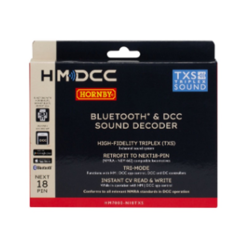 Hornby HM7000-N18TXS: Bluetooth & DCC Sound Decoder (Next18-pin)